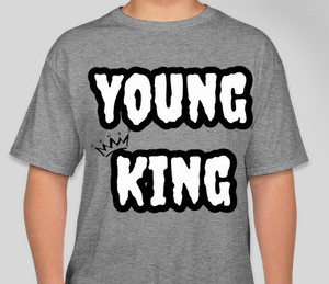 "Young King" Gray Tee