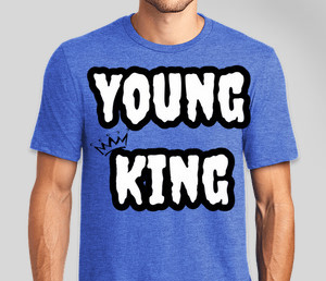 "Young King" Blue Tee